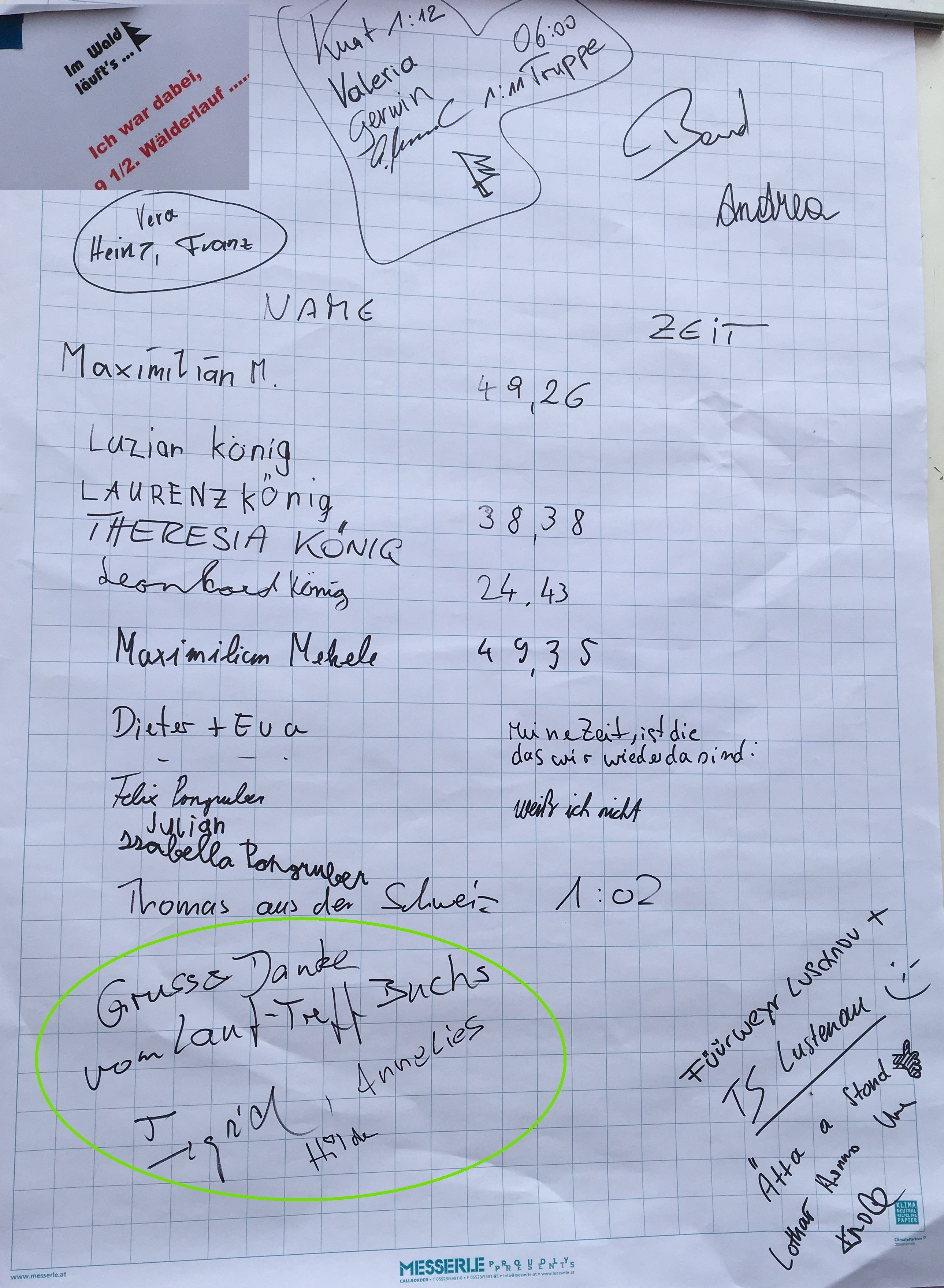 Auch wir haben uns verewigt.